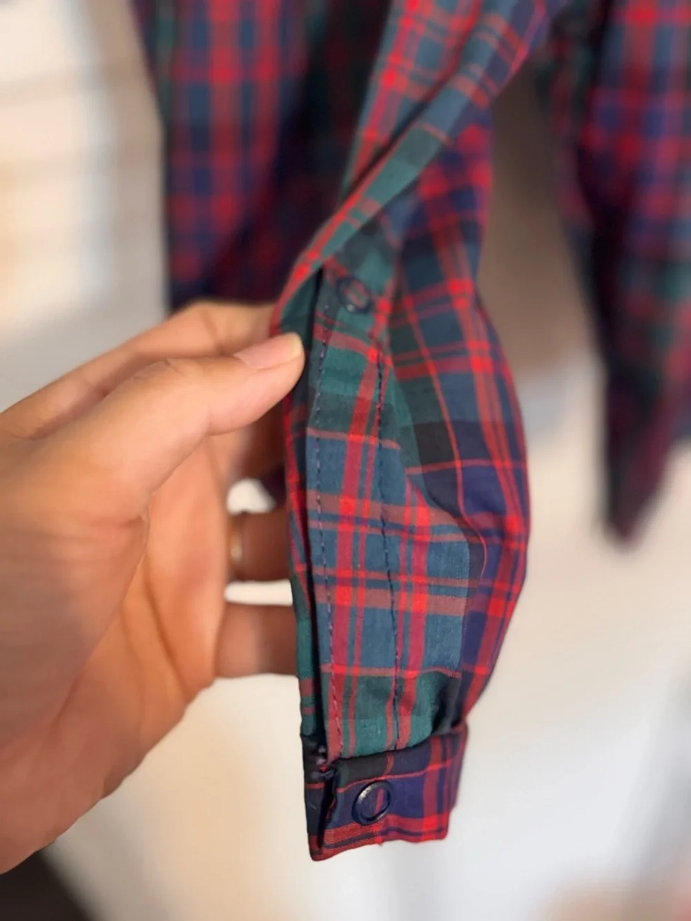 Vintage Deadstock Alexis Baby Girl Tartan Plaid Romper NWT Made in USA 24m